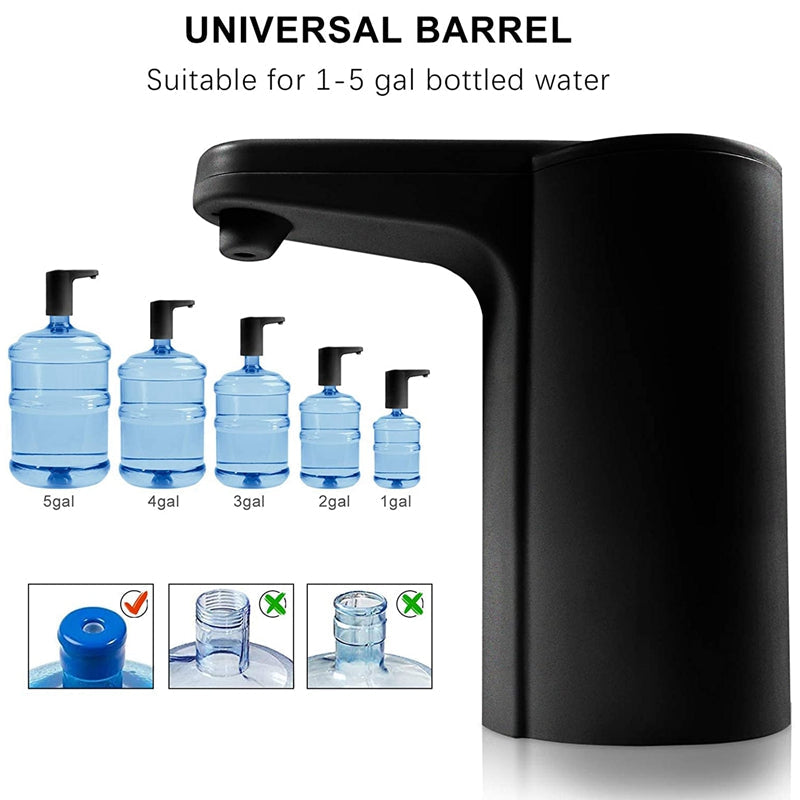 Water Jug Pump USB Rechargeable Universal Automatic