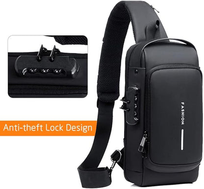 Fashion Sling Bag With Combination Lock