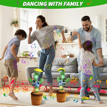 Dancing Cactus Talking Baby Toys with Lights