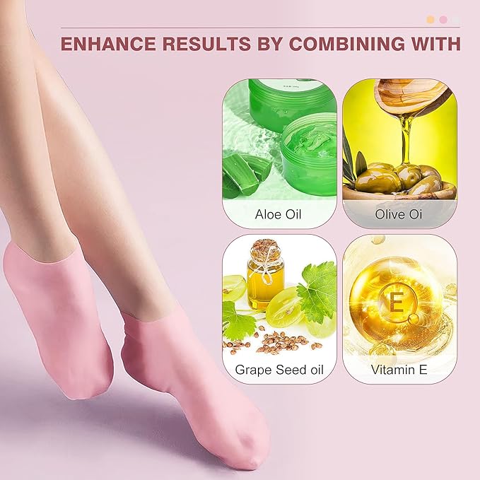 Jelly Moisturizing Silicone Socks