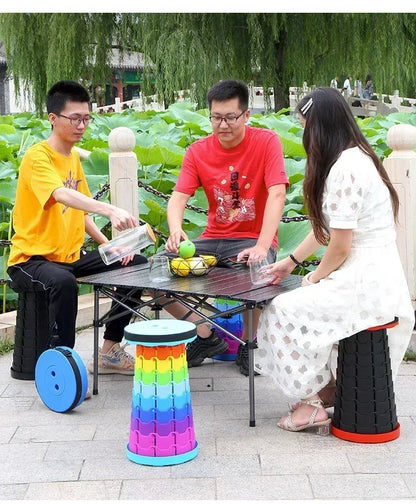 Portable Folding Retractable Telescopic Stool