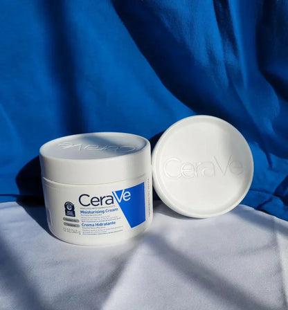 CERAVE MOISTURIZING CREAM 340G| BODY AND FACE MOISTURIZER FOR DRY SKIN | BODY CREAM WITH HYALURONIC ACID AND CERAMIDES | HYDRATING MOISTURIZER | FRAGRANCE FREE NON-COMEDOGENIC