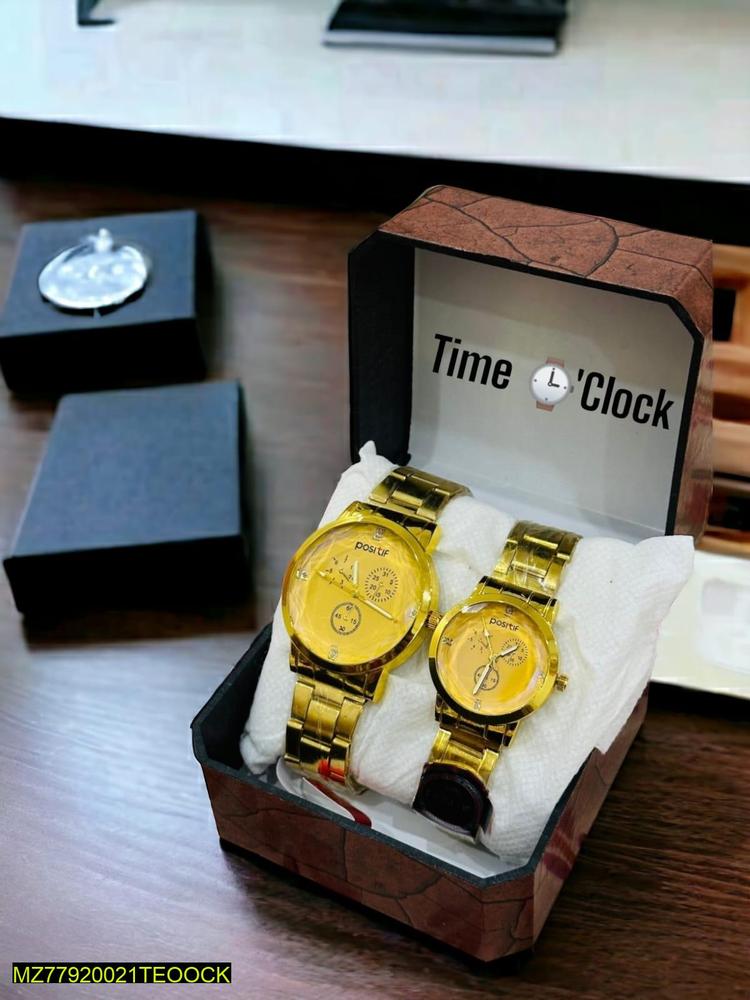 Stylish Analogue Watch Pair for Couples