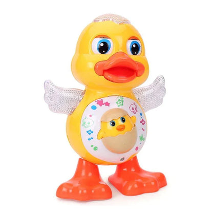 DANCING DUCK BATTERY OPERATED TOY WITH LIGHTS & MUSIC